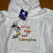 Champion X Reverse Weave Hoodie Dr Seuss Green Eggs and Ham Size X-Small Adult