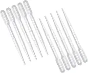200Pcs Graduated Transfer Plastic Pipettes Eye Dropper 3ML Washable Pipettes for Essential Oils