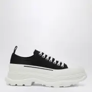 [Alexander McQueen] Black/white Tread Slick shoes 41 IT Black