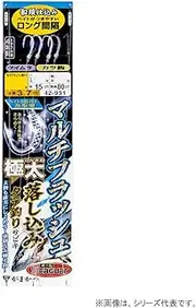 Gamakatsu 42-931 Multi-Flash Extra Thick Drop Sabiki Color Hooks, 4 Pieces