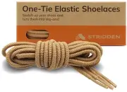 1 Pair One-Tie Elastic Round Shoelaces for Sneakers Boots, Eco-Positive Stret...