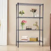 Modular Wire Storage Shelf 900 x 450 x 1800mm Steel Shelving in Black