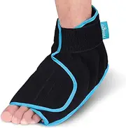 Foot Ice Pack for Plantar Fasciitis, Achilles Tendon, Heel Spur, Ice shoe Reusable Gel Cold Pack for Feet Pain Relief-Black