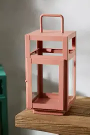 NWT ANTHROPOLOGIE RECTANGLE HANDLE LANTERN CANDLE HOLDER CHRISTMAS HOLIDAY BIG!
