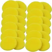 iplusmile 24pcs Car Wax Applicator Pads High Density Round Polishing Sponges for Car Cleaning Durable Absorbent for Waxing and Detailing