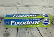 Fixodent Complete Denture Adhesive Cream Fresh Mint, 2.4 oz, NEW, 1 Box