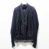 在飛比找Yahoo!奇摩拍賣優惠-路易好貨｜PRADA 黑色經典尼龍 棉質拼接 立領 輕薄夾克