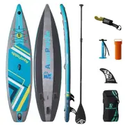 11.65ft Inflatable Paddle Board SUP Stand Up 200KG Stand SUP Surfboard Kayak AU
