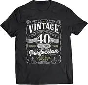 [keoStore] Vintage 40th Birthday Top for Him 1981 Aged to Perfection Tank Top Shirt ds5124 T-Shirt