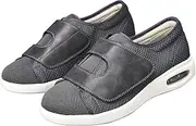 [HYHFM] Women's Wide Width Diabetic Walking Shoes with Adjustable Closure, Easy On/Off Lightweight Sneakers for Elderly Arthritis Swollen Feet