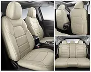 Car Seat Covers for Mazda 3 Bk Bl for Cx4 for Cx7 6 for Cx3 for Cx30 for Cx5 for Atenza Leather Car Seat Cover Car Seat Cover Sets(I 5Pcs-Beige)