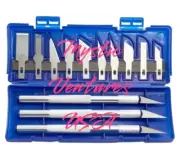 13pc Knife Aluminum Hobby Carving Knife Paper-cutting Carving Craft Tool Set