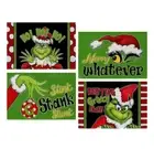 NEW AU Placemats Christmas The Grin-ch Dinner Mats Dining Table Decoration Items