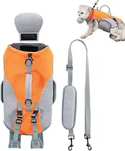 Cooling Vest for Dog | Dog Harness Cooler Jacket - Breathable Puppy Clothes with Detachable Shoulder for Large Medium Small Animals