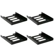 4Pcs 2.5 to 3.5 Inches Desktop SSD Tray Hard Disk Drive Mounting Bracket