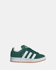 Campus 00s Elastic Lace Grade School Dark Green/White