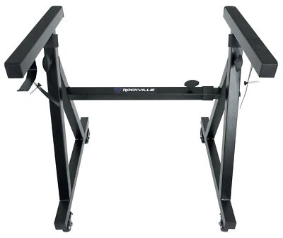 Rockville Keyboard Stand+Wheels Fits Native Instruments Komplete Kontrol A49