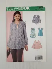 New Look Sewing Pattern 6414 Ladies Tops Pattern in 4 styles Size 8-20 NEW