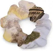 [YKLBV] No Damage Scrunchies Elastics Hair Bands Eiffel Tower Paris Soft Hair Ties for Women Men All Day Comfort All Hair Types