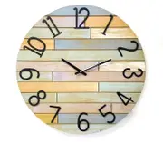 Amazing wood decorative wall clock Retro design 50D