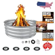 Rust-Resistant 3FT Fire Pit Ring with Easy Assembly - Ideal for Backyard Bliss