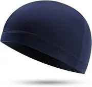 [Generic] Sports Men Cycling Cap ycle Bike Helmet Liner Running Skiing Cycle Beanie Cap Balaclava Headwear Dark Blue