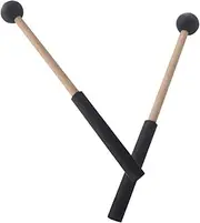 Milisten 1Pair Reliable Ethereal Drumsticks Durable Mallet for Tongue Drum Marimba Xylophone Ergonomic Handle for Beginners