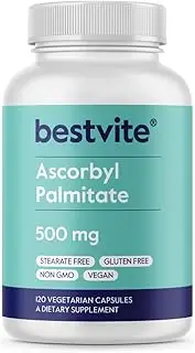 Ascorbyl Palmitate 500mg (120 Vegetarian Capsules) - No Stearates - No Fillers - No Flow Agents