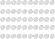 Baosity 50pcs Round Clear Cosmetic Jars Cans Lotion Balm Pot Vials with Lids, 2g