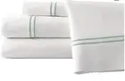 Amrapur Kg Size 4 Pc Sheet Set White/Soft Jade Double Marrow Hem 11000DMG-JDE-KG