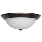 Sunset Lighting 3-Light 15" Flush Mount Light Provincial Bronze F7644-64