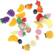 Hohopeti 30pcs Resin Sticker Fruit Charm DIY Sticker Stickers for Phone Case Fruitella Dessert Polymer Beads Accessories Phone Case Stickers Miniature Fruit Fruits - Me Charms