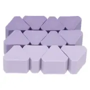 Pencil Erasers, 12 Pcs Rubber Triangle Gradient Mini Cute Erasers, Purple