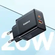 20W PD Charger Quick Charge QC4.0 QC3.0 USB Type C Charger for IPhone 15 14 13