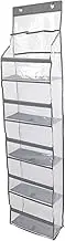 Door Hanging Organizer, 5 Layers 3 Large Capacity Pockets, Over The Door Storage Organizer, for Pantry Bathroom Nursery, PVC Material