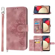 MCC For Samsung Galaxy A34 5G Wallet Case Cover Extra Card Slots w/ Strap A346 [Pink]