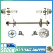 740mm Go Kart Rear Axle Kit Wheel Hubs Sprocket Disc Brake For ATV Drift Trike