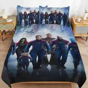v3030 Bed Sheets Bedding Guardians of The Galaxy Bedding Sets Ultra Soft Skin-Friendly Duvet Cover 3 Piece, Cute Comforter Cover Bed Set for Boys Gir