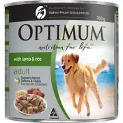 Optimum Lamb & Rice Wet Dog Food 700g