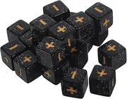 TOYANDONA Standard Game Dice 20pcs Math Teaching Dices Math Learning Dice Set for Boys and Girls