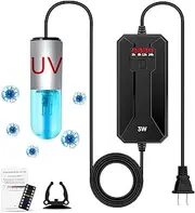 TAISHAN Aquarium Clean Light with Timer - 3W Mini Algae Removal Light for Fish Tank, Pond, Swimming Pool