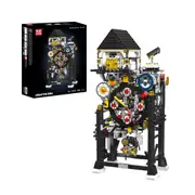 Mould King 10159 Cyberpunk Mechanical Clock Building Set - 3,181 Pcs