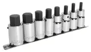 Sealey Hex Socket Bit Set 8pc 1/2"Sq Drive Metric AK62258