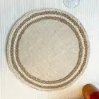 Set of 6, Handmade beaded placemat, Beaded tablemat