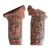 Chinese Dragon Dark Cherry - Smith And Wesson 22 Victory Grips