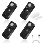 LED Motion Sensor Puck Lights, Rechargeable Cabinet Lights, Stick on Wireless...