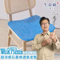 在飛比找momo購物網優惠-【日本旭川】AIRFit超涼感生命磁石墨烯萬用45x45椅墊