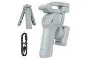Portable Mobile Intelligent Gimbal 3 Axis Handheld Foldable and Rechargeable Smartphone Stabilizer 8 Modes with Tripod for Video Recording Face Tracking
