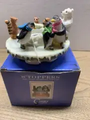 S'Toppers By Candle Capper, Ice Skating Animals, NEW Bear Penguin Fox Decor