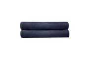 2pc Bambury Ultra soft Elvire Bath Sheet 2 Pack Navy Cotton Woven Home Decor